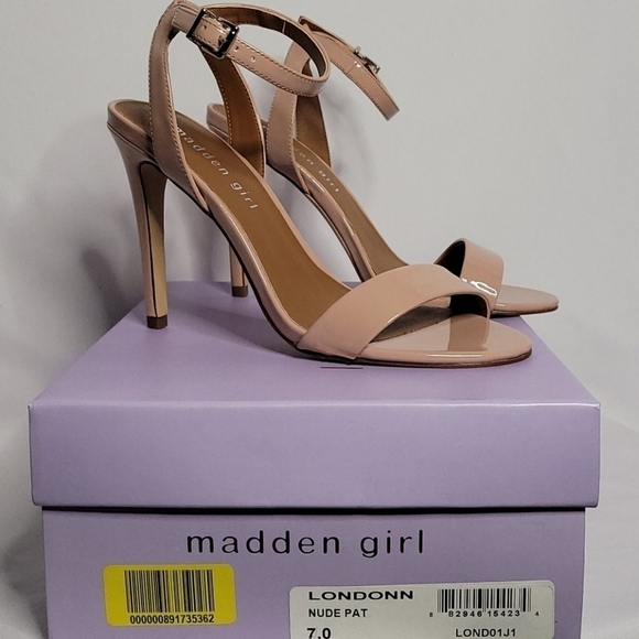 Madden Girl Strap Nude Color High Heels Sandals - Picture 1 of 16